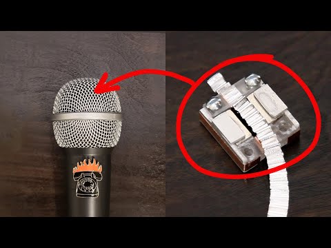 Ribbon mic DIY Build Microphone HOW TO MAKE A RIBBON MIC