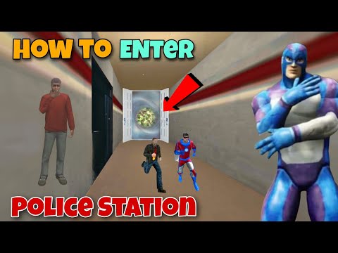 Enter In Poice Station | Rope Hero Vice Town | How To Enter Police Station | Hard Spider 2.0