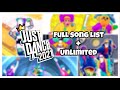 Just dance 2021 FULL SONG LIST (+Unlimited)