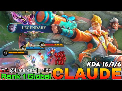 11,990+ Matches Claude 100% Meltdown The Enemies - Top 1 Global Claude by YT: @Hatebreed_mlbb - MLBB