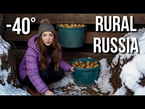 Rural Life in The COLDEST PLACE in SIBERIA🥶Morning To Night Routine of a Country Girl❄️