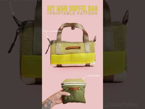 How to Make: Mini Duffel Handbag #handbags #diy #sewing #sewingpattern
