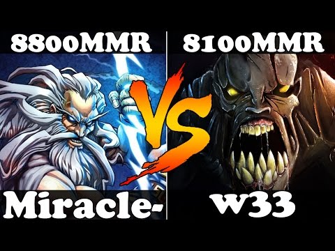 Dota 2 - Miracle 8800 MMR Zeus VS w33 8100 MMR Lifestealer - Ranked Match Gameplay