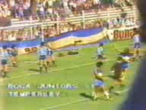 Gol de Brown a Temperley (Boca 1-Temperley 1 03-03-85)