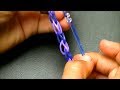 Учимся делать браслет из резинок за 3 минуты. Rainbow loom bracelet Simple 
