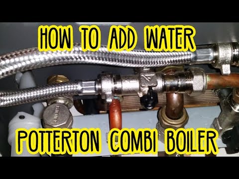 How to add water (pressurise) a Potterton Combi Boiler central heating E119 error code
