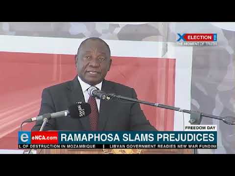 Ramaphosa has condemned those who still display the old South African flag