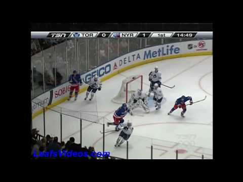 TOR 1 @ NYR 5 - Jonas "The Monster" Gustavsson Saves of the Game - 100407