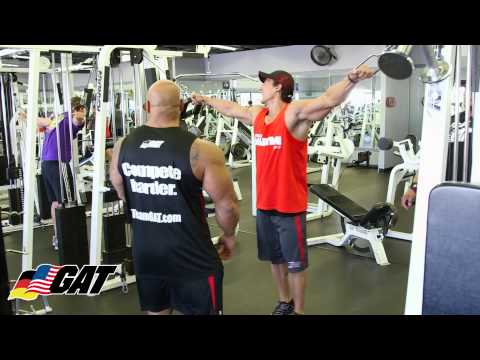 GAT Athlete IFBB Pro SADIK HADZOVIC Workout 3 with Dennis James and Big Ramy