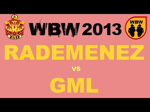 Rademenez 🆚 Gml 🎤 WBW 2013 el.2 (freestyle rap battle)