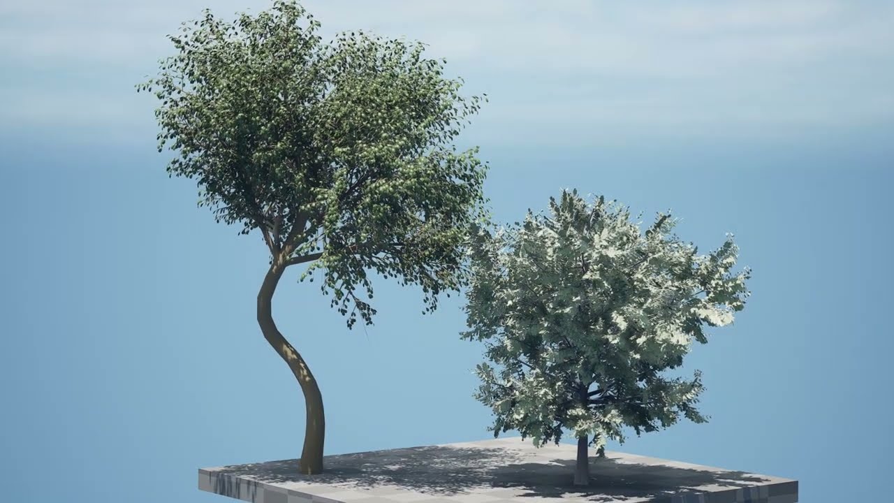 Ghaf trees of Emirates 3D Model