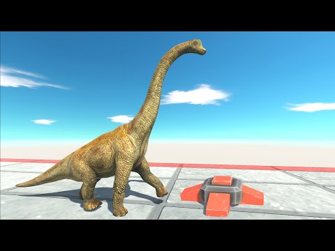 WHO'S THE STRONGEST? DINOSAURS WITH LAND MINES | Animal Revolt Battle Simulator
