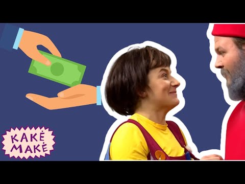 Kakė Makė ir Netvarkos Nykštukas žaidžia pardavėjus. Ką pasakė Kakė Makė?