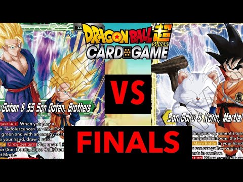 Green Gohan/Goten VS KorinKu FINALS MATCH (Game 1) (DBS Card Game)