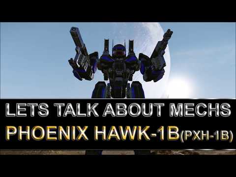 Lets talk about mechs: Phoenix Hawk-1B(PXH-1B) ultimate harassment| MWO gameplay & tips