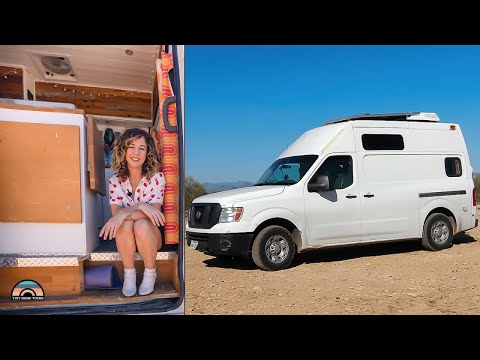 Her Nissan NV High Roof Camper Van w/ Convertible Bed