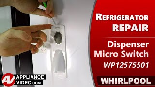 Whirlpool Refrigerator - Continuously Dispensing Water - Dispenser Micro Switch Repair