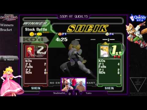 Studmuffin vs Yams - SSBM @ Quickly's
