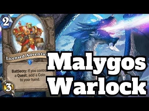 NEW Licensed Adventurer Malygos Warlock OTK Combo! [Hearthstone Game of the Day]