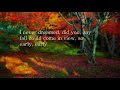 Early Autumn (Lyrics) - The Four Freshmen