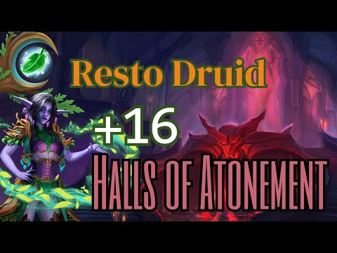Restoration Druid | Halls of Atonement +16 | Healer POV | TWW Season 3