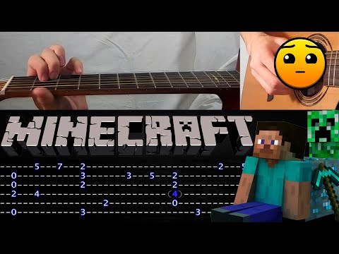 How to play 'Minecraft (Sweden)' Guitar Tutorial [TABS] Fingerstyle