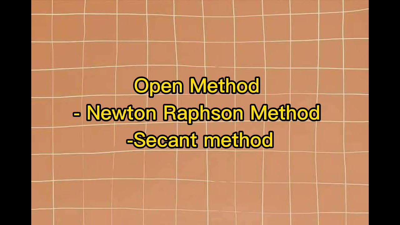 Numerical methods: Error analysis part 2