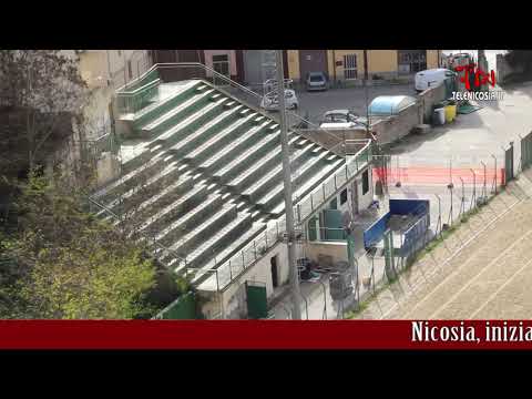 Nicosia, iniziati i lavori di ristrutturazione di tribuna e spogliatoi dello “Stefano La Motta"