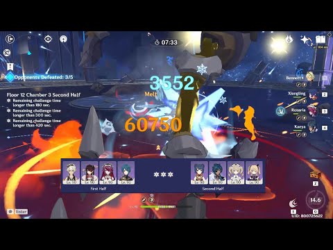 Genshin Impact Spiral Abyss Floor 12 [ version 2.3 Part3 ]. 4 star characters.