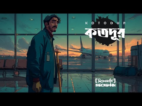Kotodur | Official Lyrical Video | Shironamhin | #bangla Song