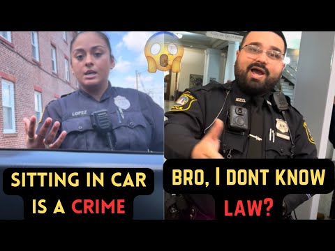 Sitting in a car is a suspicious activity| Show me your ID| First Amendment audit cops videos