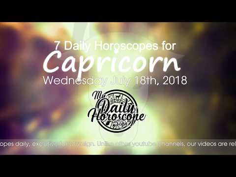 Capricorn's Daily Horoscope for Wednesday July 18th, 2018