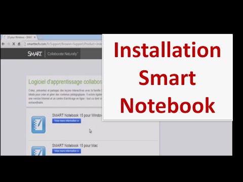 Téléchargement et Installation Smart Notebook pour Smartboard