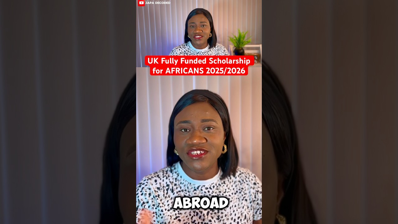 UK FULLY Funded Scholarship For Africans 2025/2026