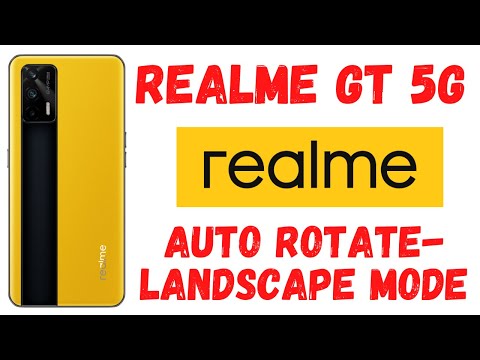 Realme GT 5g : Auto Rotate-Landscape Mode in Realme GT Master Edition | how to auto rotate Realme