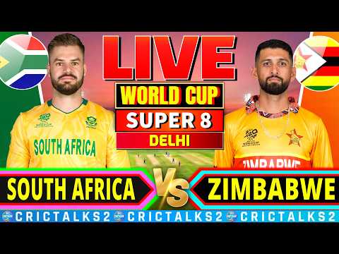 🔴 Live SA vs ZIM T20 World Cup 2026, Scores & Commentary for Cricket Live Match Today 1st Inning