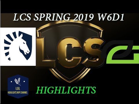 OPT vs TL Highlights LCS Spring Split 2019 W6D1 Optic Gaming vs Team Liquid