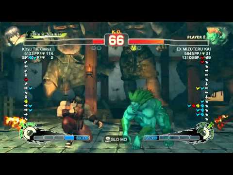 SSF4 2012 Guy (Kiryu Tsukimiya) vs Blanka (EX MIZOTERU KAI) Japanese Ranked Match