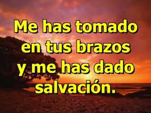 Me has tomado en tus brazos