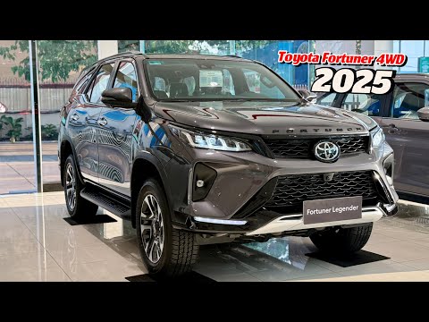 New Toyota Fortuner 4WD ( 2025 ) - 7Seaters Luxury Family SUV Silver Metallic Exterior Interior