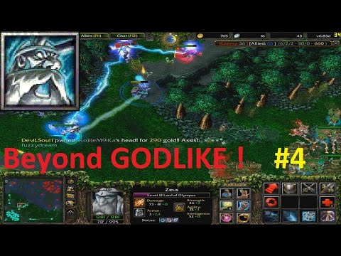 DotA 6.83d - Zeus Beyond GODLIKE ! #4
