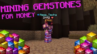 Mining GEMSTONES for MONEY! ( Hypixel Skyblock)