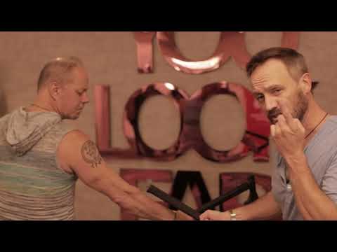 Steve Huff & Dr  John Lennox teaching Tomahawk & Longknife