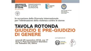 Giudizio e pre-giudizio di genere