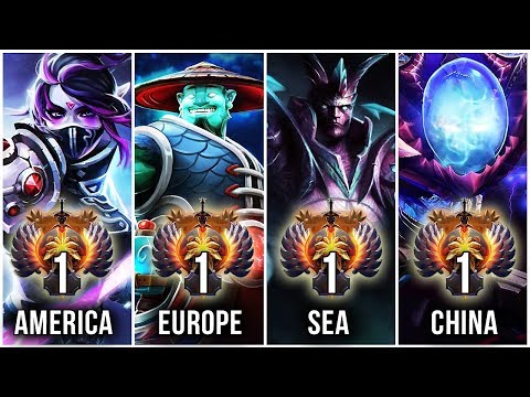 Dota 2 - TOP-1 RANK of all regions - America, Europe, SEA, China