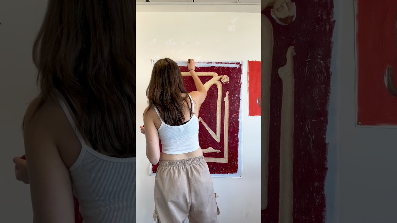 Oil Stick Madness | Exhibition Prep Week 3 #art #painting #oilpaint #oilstick #artist #sennelier