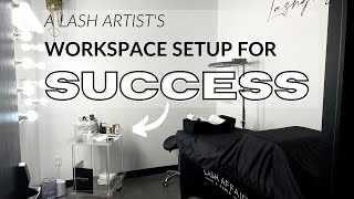 Lash Room Tour | Eyelash Extension Studio Setup Tutorial