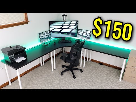LARGE Corner Desk on a BUDGET ($150!)