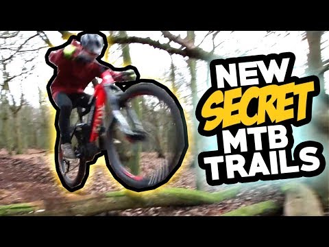 Building SECRET MTB Trail in NEW Woods! (Berms & Jibs)