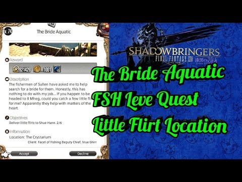 Little Flirt Fish Location FSH Guild Leve Item FFXIV Shadowbringers